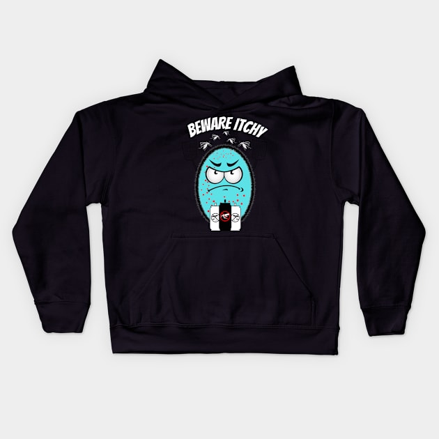 Mosquito net - Beware Itchy!! Kids Hoodie by Minii Savages 